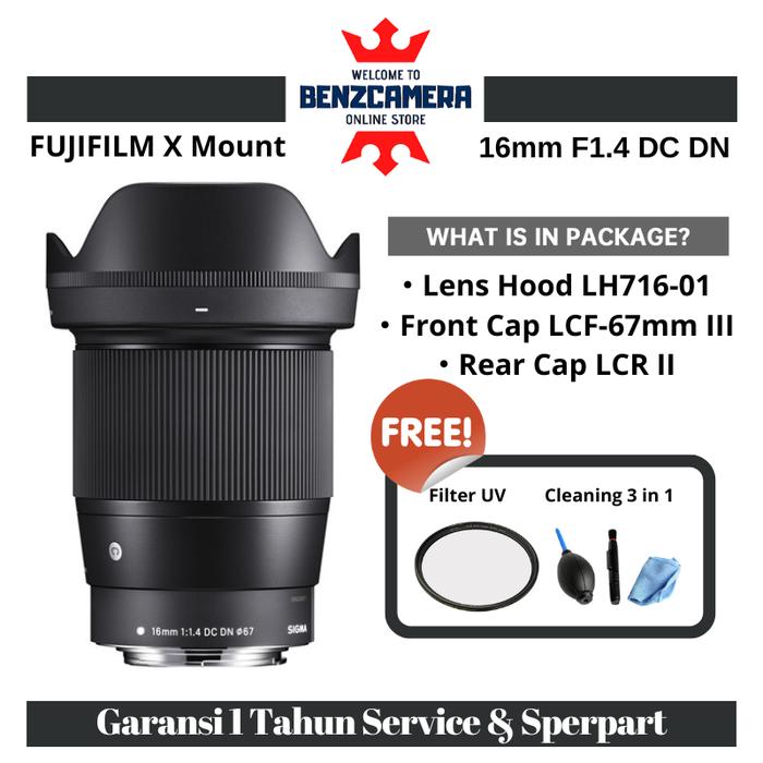 Fujifilm Sigma 16mm Filter Sigma 16mm DC DN Contemporary Lens For