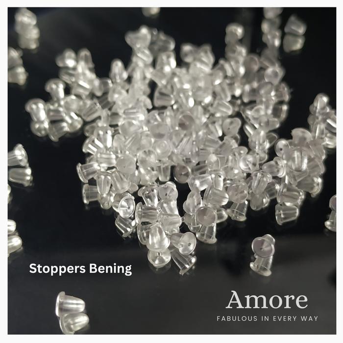 Gambar Stopper Anting Karet Penutup Belakang Anting Amore Silikon Rubber - Bening dari Clairine Jewellery undefined Tokopedia