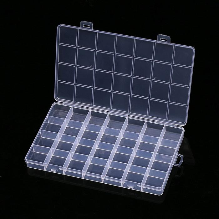 Gambar DOS Kotak Tempat Perhiasan Aksesoris Box Sekat Penyimpanan Manik Manik - 24 LUBANG dari DASYAT ONLINE SHOP undefined Tokopedia