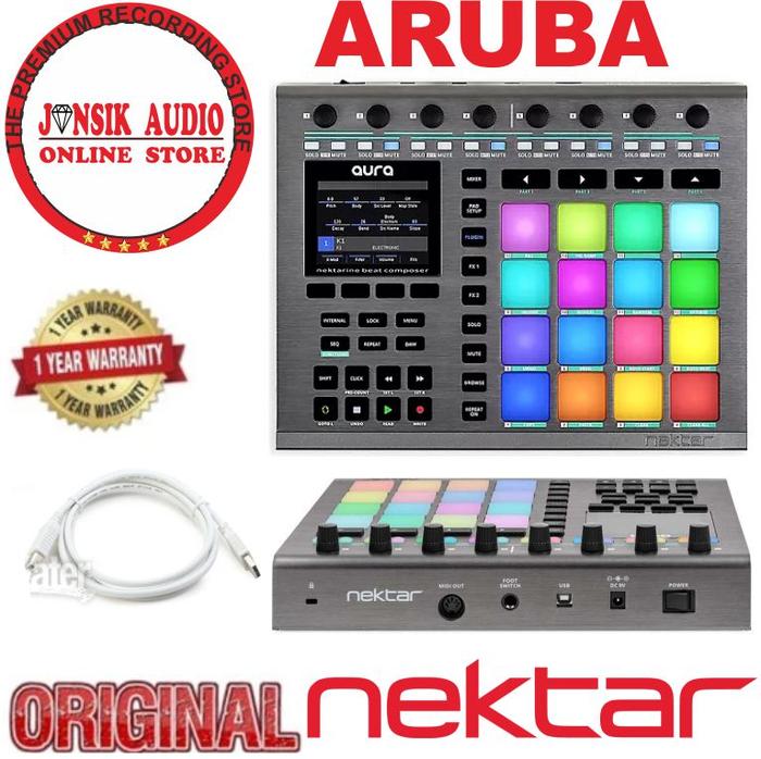 Gambar Nektar Aruba Beat Composer and DAW Controller Pad dari JANSIK AUDIO undefined Tokopedia