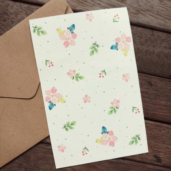 Gambar 1 PACK Kartu Ucapan Blank Greeting Card plus Amplop Kraft Rustic - WhisP2 dari Kartu Lopie undefined Tokopedia