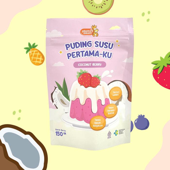 Gambar Plum & Blum Milky Pudding Mpasi Baby/Silky pudding - Coconut Berry dari Ibabytopia Cikarang undefined Tokopedia