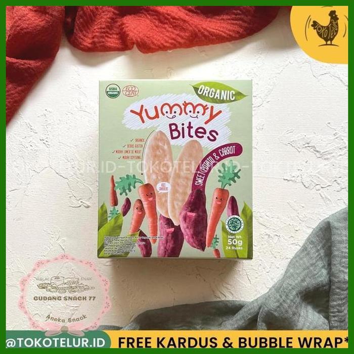 Gambar YUMMY BITES - ORGANIC Rice Crackers / Cemilan Anak Sehat Organik 50g - SWTPotatoCarrot dari Gudang Snack 77 undefined Tokopedia