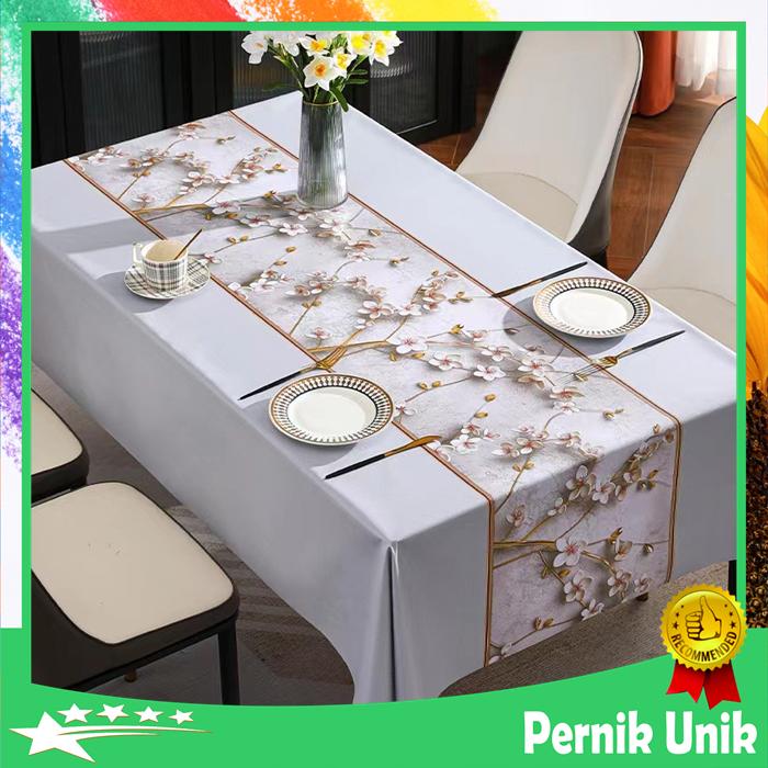 Gambar Taplak Meja Makan Jumbo Besar Motif Minimalis Modern Premium Anti Air - Esthetic41 dari pernikunikstore undefined Tokopedia