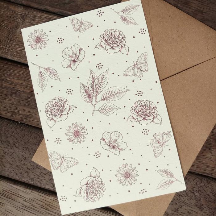 Gambar 1 PACK Kartu Ucapan Blank Greeting Card plus Amplop Kraft Rustic - Aut2 dari Kartu Lopie undefined Tokopedia