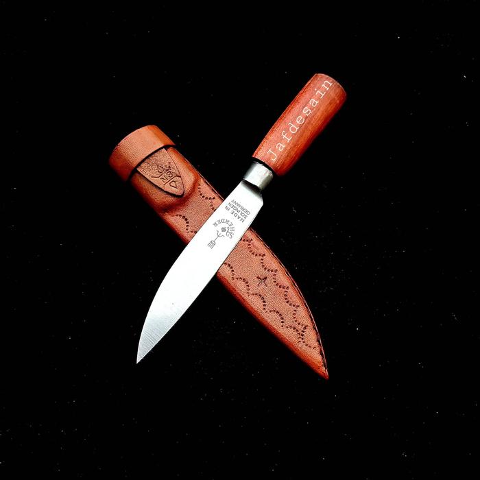 Gambar Pisau Cap Garpu Asli Herder Solingen Jerman 4 inch - Sarung Khusus dari Jafdesain undefined Tokopedia