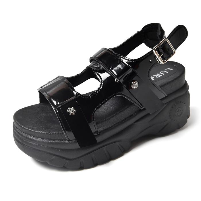 Gambar LURAD Sepatu Sandal Wanita Korea Style Cewek Kekinian Modern EmpukWL32 - Hitam, 36 dari PANARYBODY.ID undefined Tokopedia