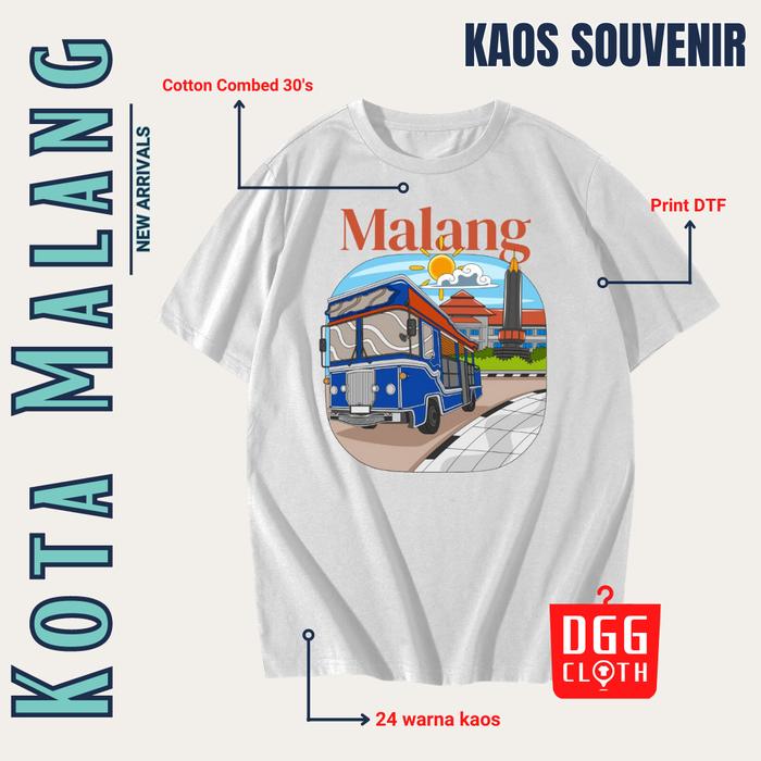 Gambar Kaos Souvernir Malang- Baju Oleh Oleh Malang type 1 - Gambar 4, M dari DGG CLOTHING undefined 4 Tokopedia