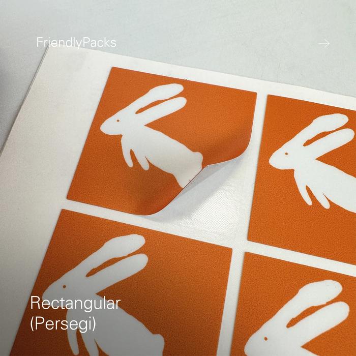 Gambar Custom Cetak Desain Label Sticker / Stiker Label - Persegi, Sticker Vinyl dari FriendlyPacks undefined Tokopedia