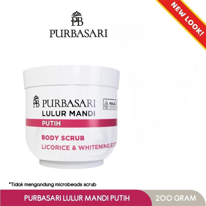 Gambar PURBASARI Lulur Mandi 125gr / 235gr | Body Scrub - Putih, 125g dari LoveBeautyID undefined Tokopedia