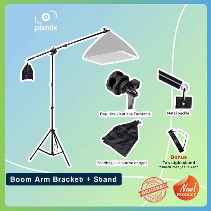 Gambar Boom Arm Bracket Lighting Studio - Tanpa Stand dari Pixmix id undefined Tokopedia