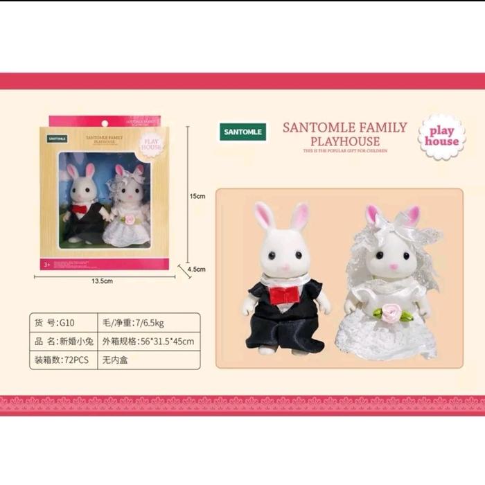 Gambar koala diary doll boneka koala rabbit doll sylvanian look alike - RABBIT WEDDING dari maple toys undefined Tokopedia