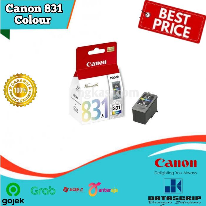 Gambar Tinta Printer Canon CL 831 CL-831 Colour Ink Cartridge Original dari Angkasacom undefined Tokopedia