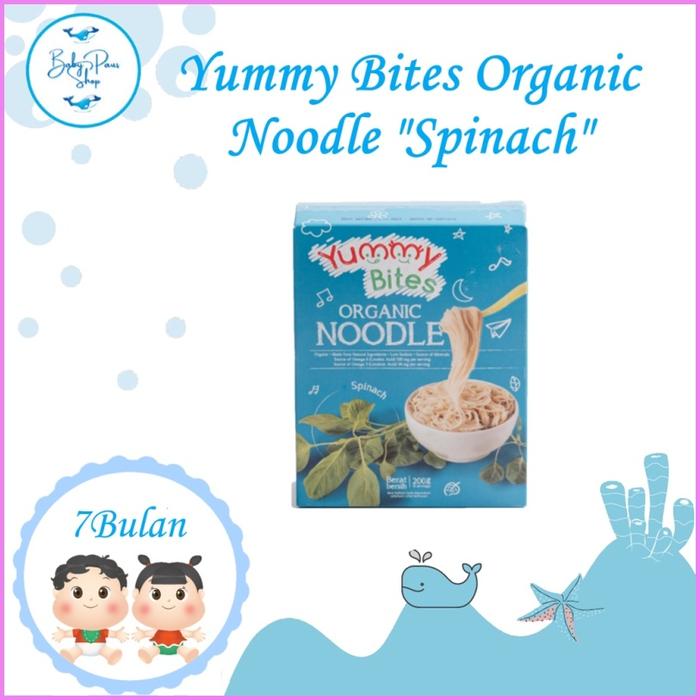 Gambar YUMMY BITES ORGANIC NOODLES 200gr | babypausshop - spinach dari ekostory undefined Tokopedia