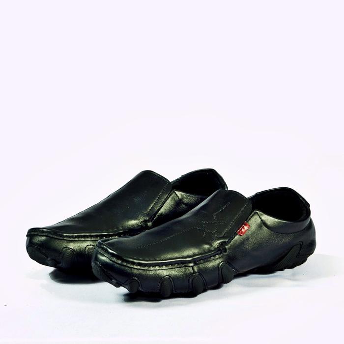 Gambar Sepatu Slip On Pria Kulit Blackmaster Original BLACK MASTER BM ANTONIO - Hitam, 39 dari Jazzyfootwear undefined Tokopedia