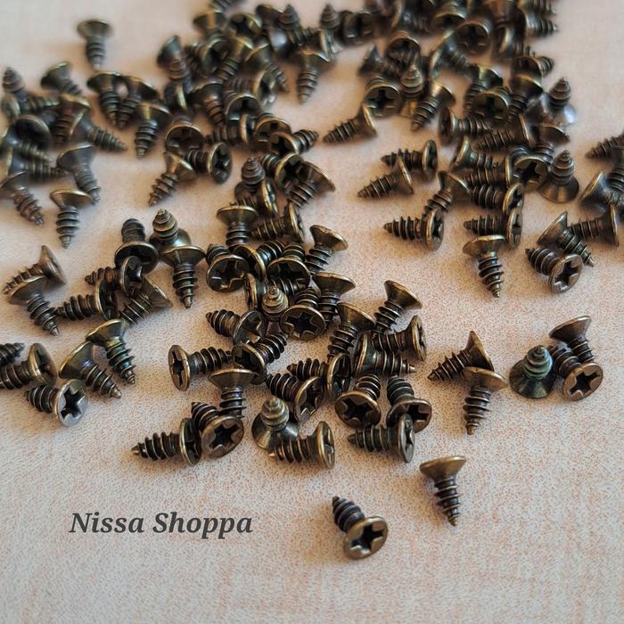 Gambar Baut / screw / mur / sekrup kunci dus sekrup kotak kayu sekrup engsel - ATG dari Nissa Shopa undefined Tokopedia