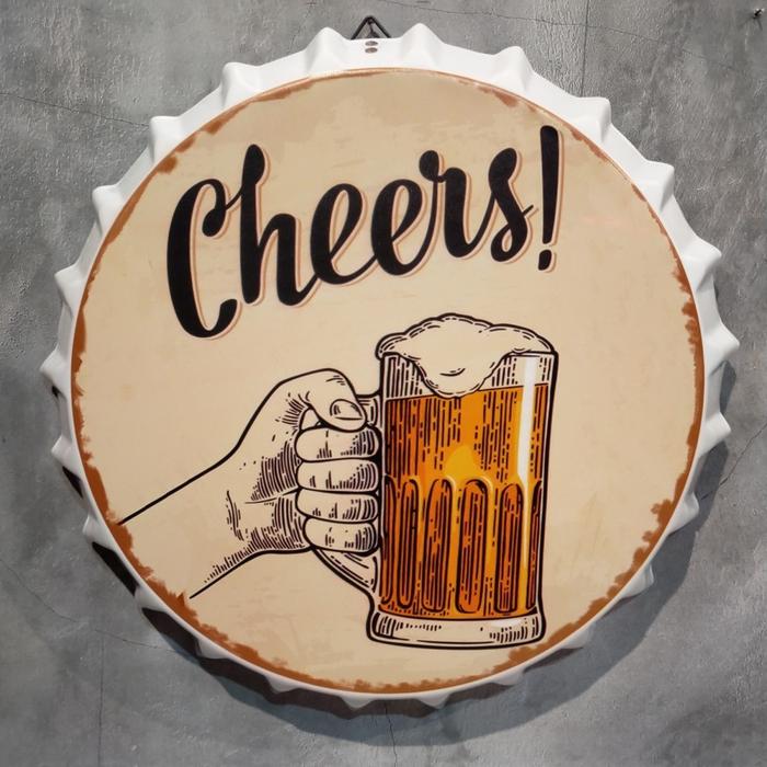 Gambar poster tutup botol pajangan dinding cafe bar home decor retro plat T5 - t040 dari P0SCASE undefined Tokopedia