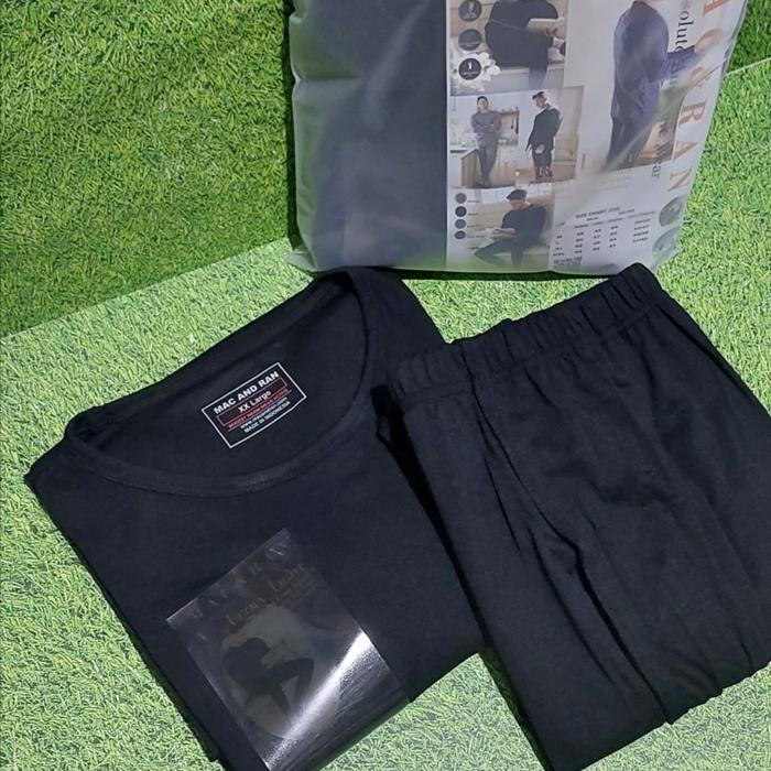 Gambar Long John pria Heattech stretch M&R Sporty - Hitam stretch, XXL dari WarmGallery undefined Tokopedia