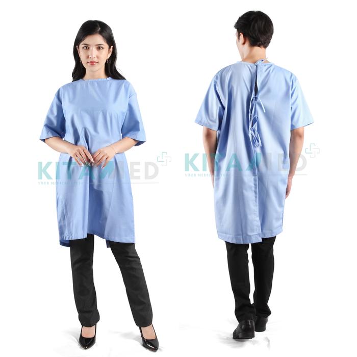 Gambar Baju Pasien Rumah Sakit Klinik - Biru Muda, M dari Kitamed Official undefined Tokopedia