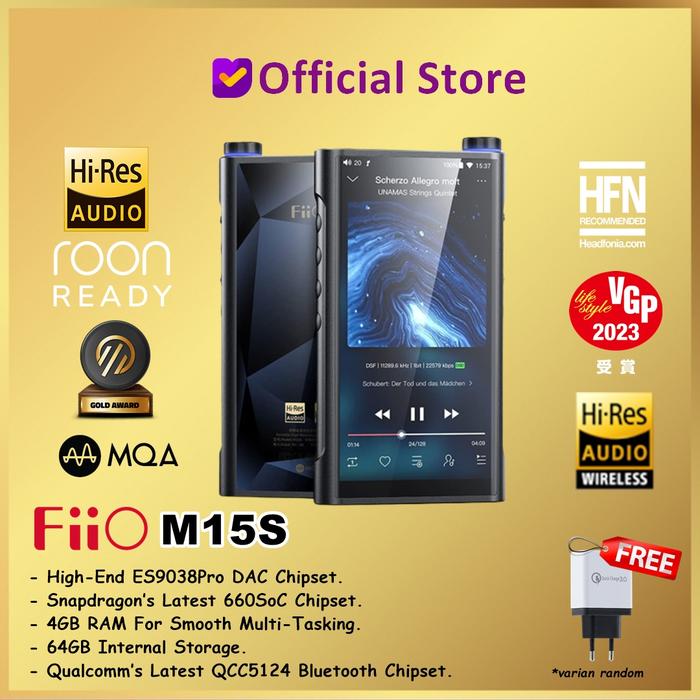 Gambar FiiO M15S M15 S M 15S ES9038PRO Desktop Portable DAP Music Player dari Dunia Mas Computer undefined Tokopedia