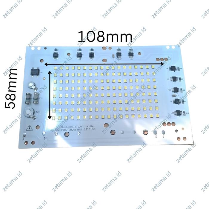 Gambar Modul LED Lampu Sorot Pcb Board Mesin Lampu Sorot Refill 220V AC - 100W dari zetama id undefined Tokopedia