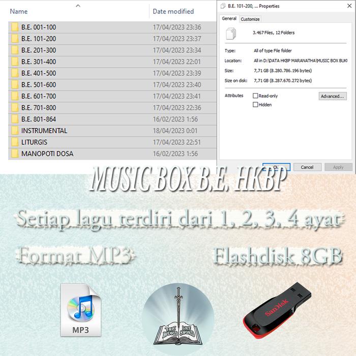 Gambar MP3 Music Box B.E. HKBP dari the Word like Sword undefined Tokopedia