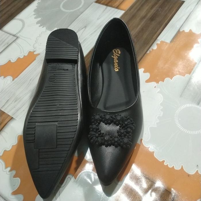 Gambar Pansus Wanita Flat shoes - Hitam KP, 39 dari indrajosilver undefined Tokopedia