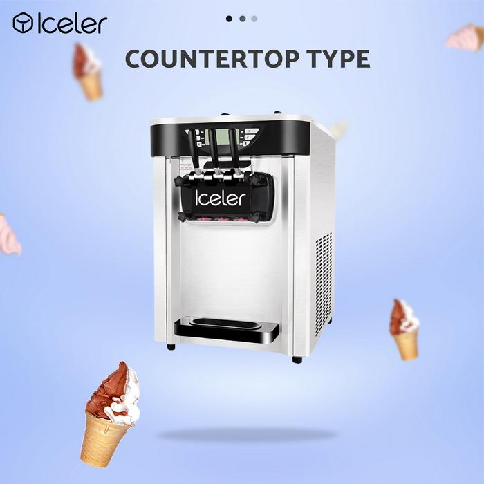 Gambar Iceler Ice cream machine 3 Tuas Countertop & Standing Classic Series - Countertop Type dari Iceler Official undefined Tokopedia