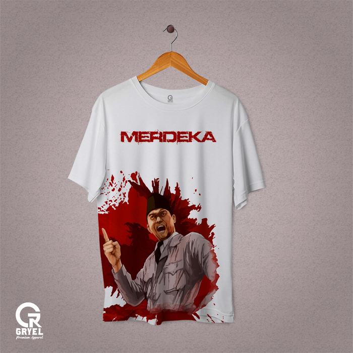 Gambar Edisi Hut Republik Indonesia Baju Premium Kualitas Terbaik by Gryel - Bung Karno, S dari gryel apparel undefined Tokopedia