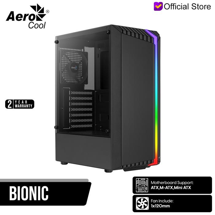 Gambar Aerocool Case Bionic - Hitam dari Gamer's Outpost undefined Tokopedia