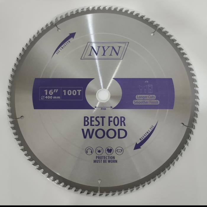 Gambar Mata Gergaji Potong Kayu NYN Circular Saw 16" inch 400mm Gigi 40-120T - 400mm x 40T dari EraTeknikJakarta undefined 4 Tokopedia