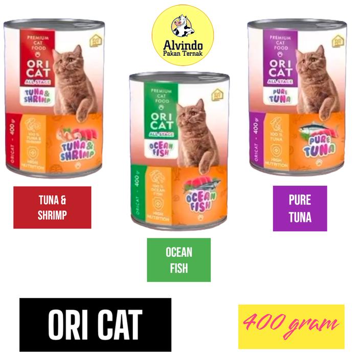Gambar Ori Cat Kaleng 400gr makanan kucing basah all stage all varian - Ocean Fish, 400gr dari Alvindo Pakan ternak & petshop undefined Tokopedia