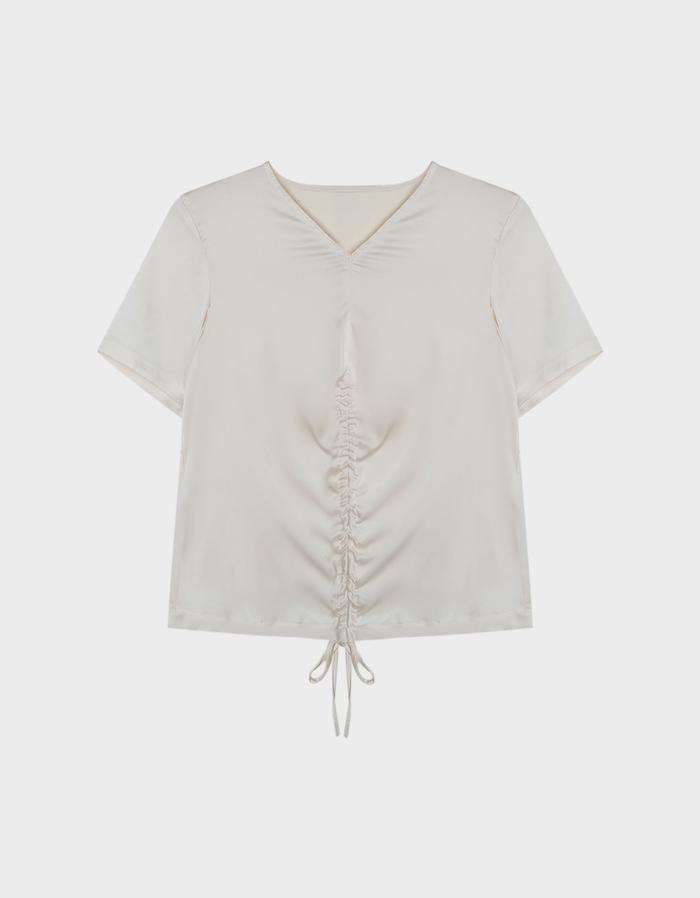 Gambar URBAN&CO Fashion Gathered Summer Top -  T093 - F21 - OFF WHITE, L dari URBAN&CO OFFICIAL undefined Tokopedia