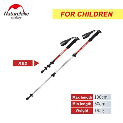 Gambar trekking pole alloy NATUREHIKE ST01 NH17D001 tongkat hiking dhaulagiri - Red, 50-100cm dari Ulago Sports undefined Tokopedia
