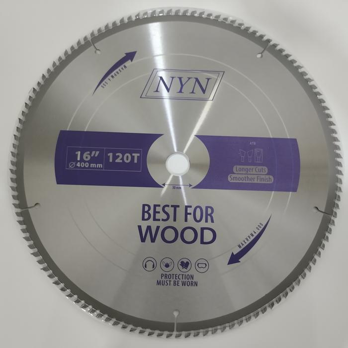 Gambar Mata Gergaji Potong Kayu NYN Circular Saw 16" inch 400mm Gigi 40-120T - 400mm x 40T dari EraTeknikJakarta undefined 5 Tokopedia