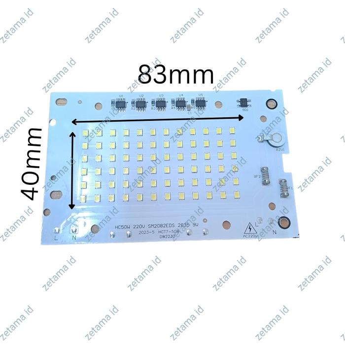 Gambar Modul LED Lampu Sorot Pcb Board Mesin Lampu Sorot Refill 220V AC - 50W dari zetama id undefined Tokopedia