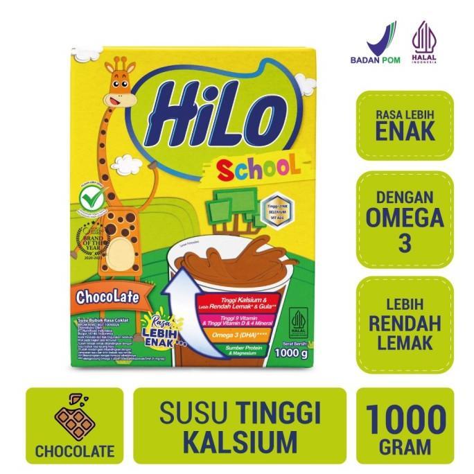 Gambar Hilo School Chocolate 1000 Gram - Susu Tinggi Kalsium Terlaris Ningsi dari ningsishop121 undefined Tokopedia