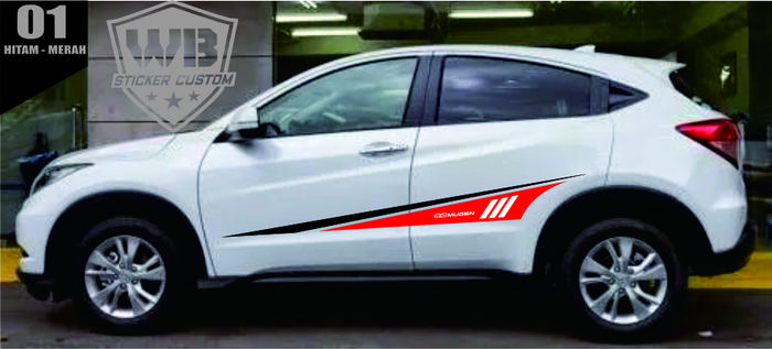 Gambar SUDAH 2 SISI Sticker body samping HRV cutting sticker mobil simpel HRV - 01 dari WB sticker custom undefined Tokopedia