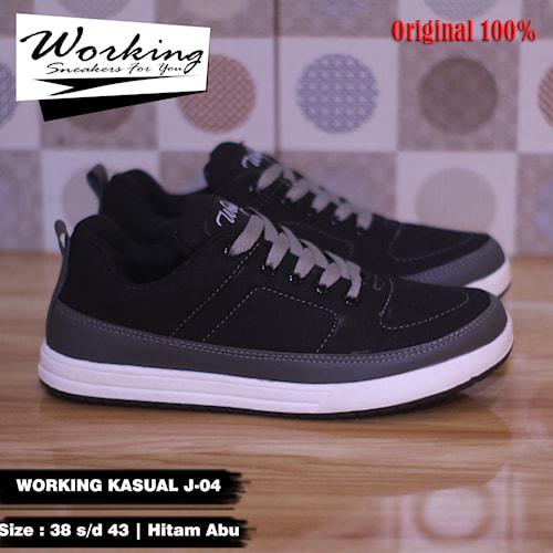 Gambar Sepatu Sneakers Pria Sepatu Kets Trendy Kekinian W2617 Bunda Yanti - Hitam Tan, 38 dari Bunda Yanti undefined 5 Tokopedia