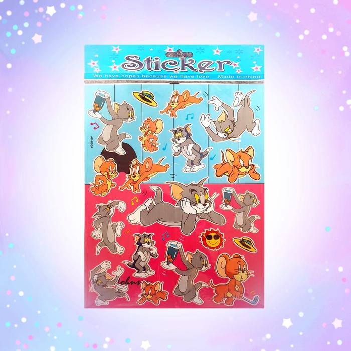 Gambar Gambar Tempel Laser Sticker Stiker Laser Karakter Kartun Tom & Jerry - A dari ITEM IMUT SHOP undefined Tokopedia