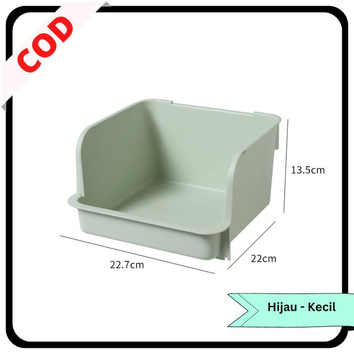 Gambar KAISSO - RAK SKINCARE KOSMETIK SUSUN TERBUKA RAK MEJA PLASTIK - Hijau - Kecil dari KAISSO undefined Tokopedia