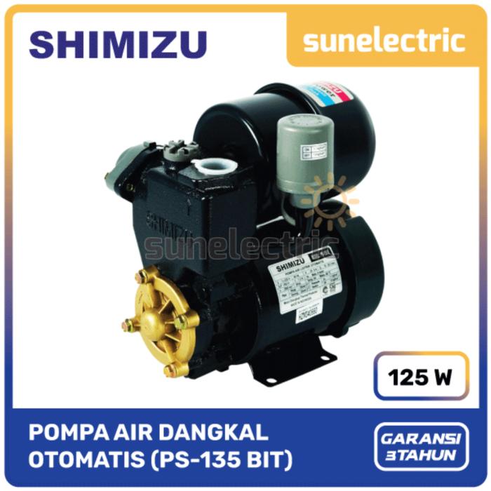 Gambar Shimizu PS-135 E Pompa Air Dangkal (125 W) Daya Hisap 9 Meter Otomatis dari Sunelectric_NEW undefined Tokopedia