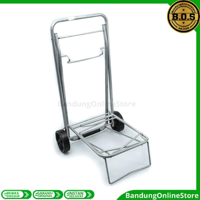 Krisbow Troli Lipat Koper Barang Serbaguna Luggage Trolley Silver