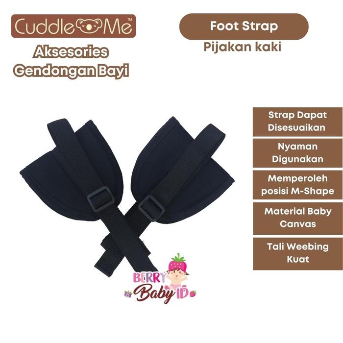 Gambar Cuddle Me Foot Strap Aksesoris Gendongan Bayi Cuddleme Footstrap - Black dari Berry Baby Kota Bandung Tokopedia