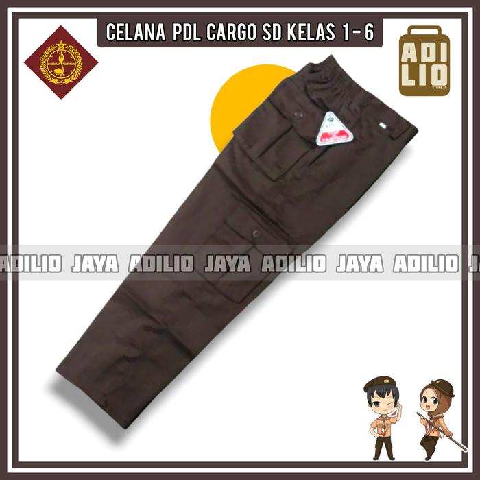 Gambar CELANA PDL COKELAT PRAMUKA CELANA PDL SD SERAGAM CELANA SEKOLAH PRAMUKA SD PDL - CELANA PDL, Size 25 dari ADILEO CLOTH undefined Tokopedia