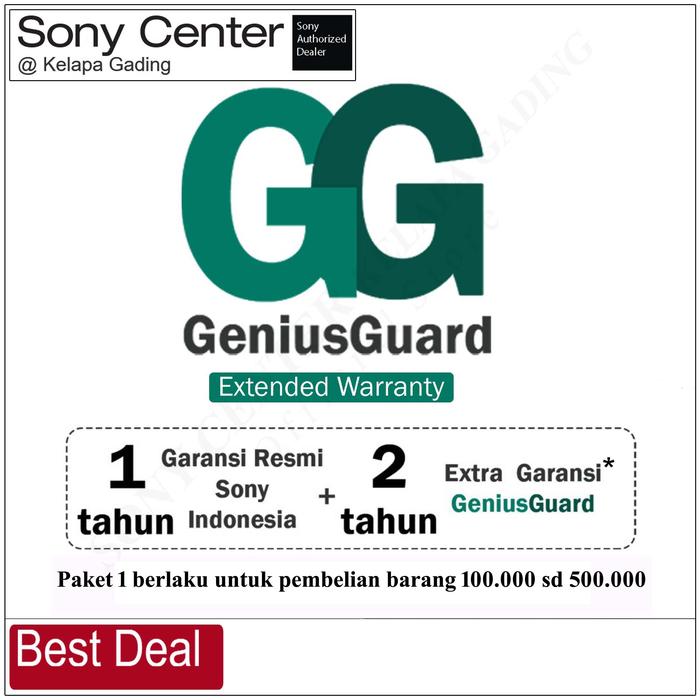 Gambar GeniusGuard Tambahan Garansi Sony Center Kelapa Gading - Promo 1A dari Sony Center Aneka Sakti undefined Tokopedia