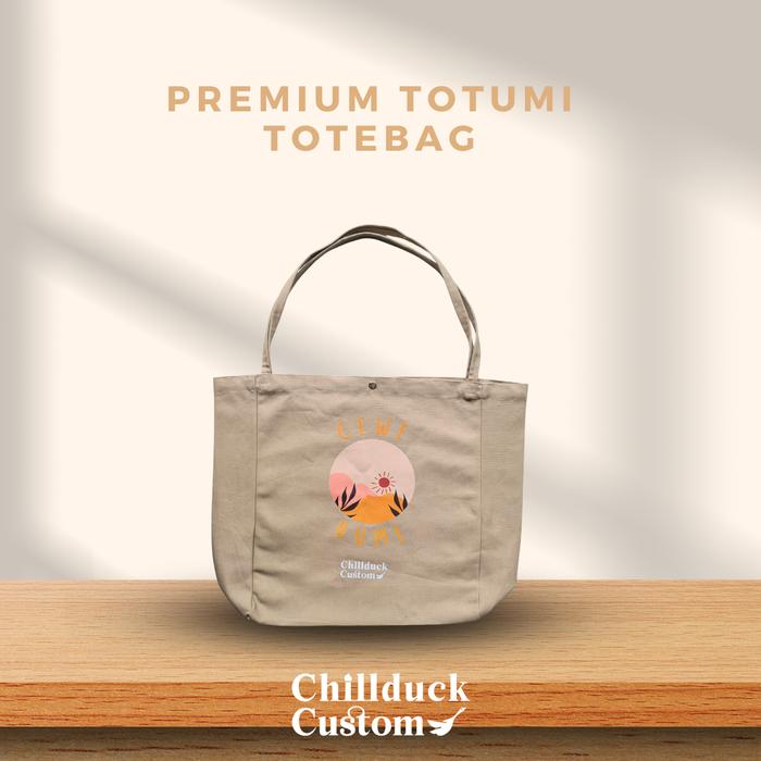 Gambar Tas / Totebag premium Totumi Custom / Premium Quality - Black dari Chillduck undefined Tokopedia