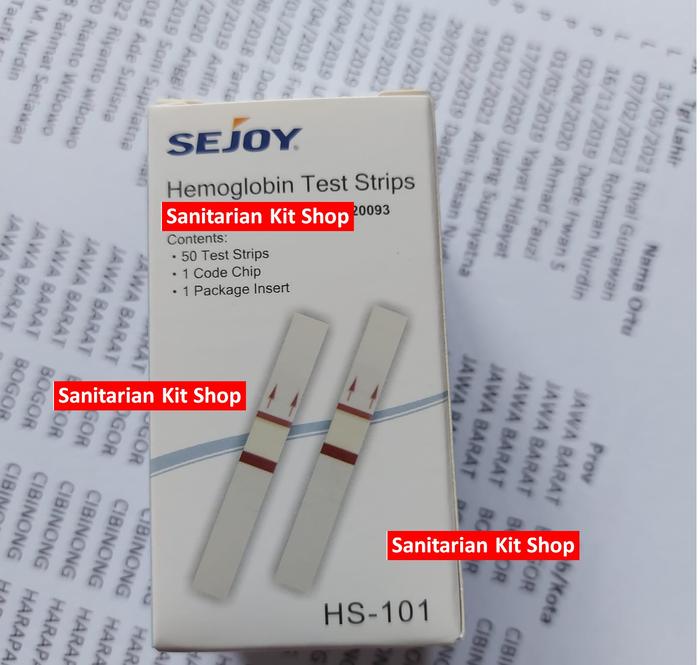 Jual Sejoy HB Strip Test HS101 (50 Test) Jakarta Selatan Sanitarian Kit Shop Tokopedia