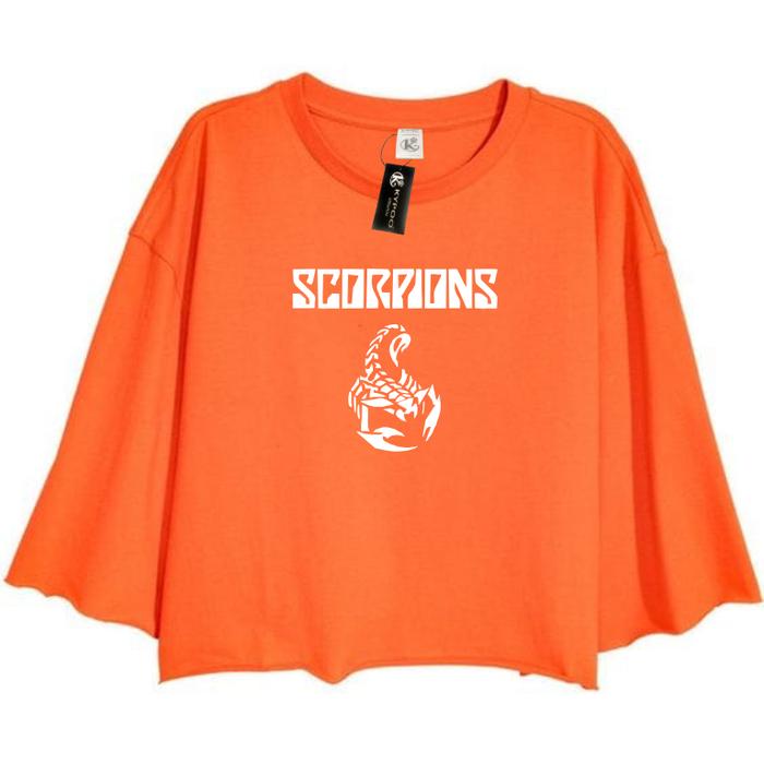 Gambar Kaos Crop Top Wanita Over Size Logo Scorpion - ORENS, M dari Kypoo Official Shop undefined Tokopedia