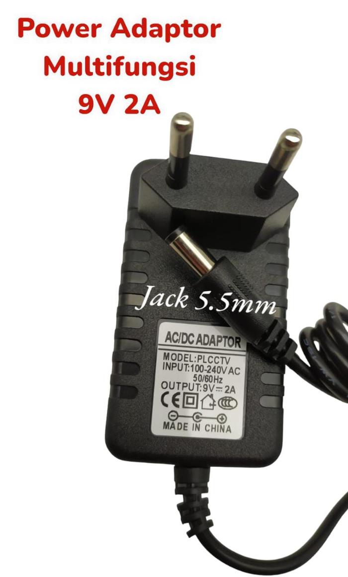 Gambar Adaptor 9v 2a Thermal printer kasir/Printer Barcode thermal dc 5 5mm - 9V 2A 5.5 dari Indo Gadget Acc undefined Tokopedia